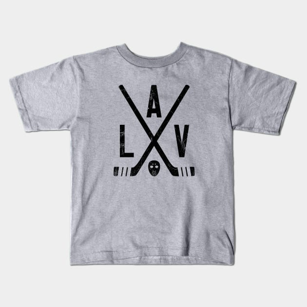 LAV Retro Sticks - Gold Kids T-Shirt by KFig21